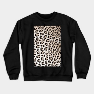 Leopard Print in Leopard Spots Pattern Crewneck Sweatshirt